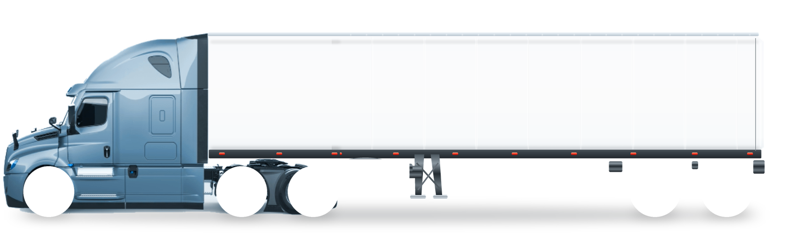 FAQIR TRUCKING INC tractor and dry van trailer